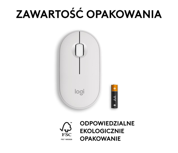 Logitech M350s Pebble Mouse 2 biały - 1172757 - zdjęcie 14